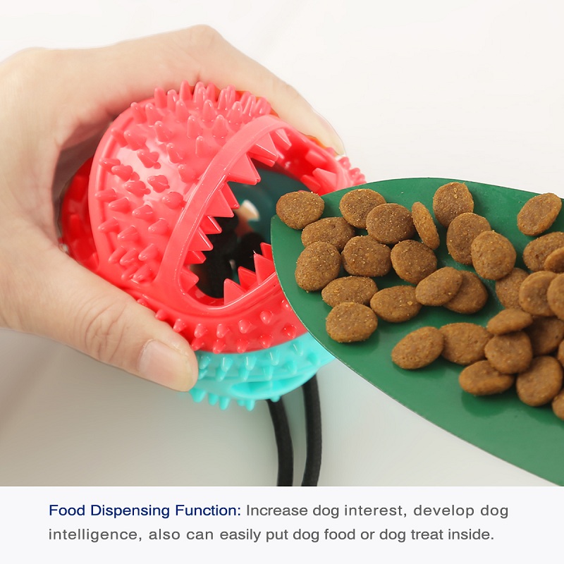 Amazon offre spéciale Indestructible Non toxique balle en caoutchouc jouets de distribution de nourriture nettoyage dent chien mâcher jouets pour animaux de compagnie