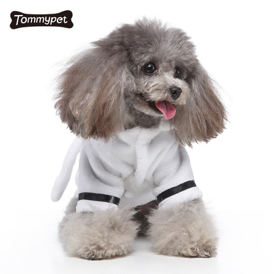 Livraison directe luxe confortable serviette pour chien en microfibre pour animaux de compagnie séchage absorbant doux en microfibre serviette pour animaux de compagnie en coton ogranique peignoir pour chien