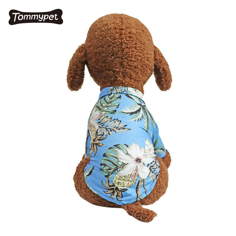 Gros chien chemises hawaïennes Style coton et lin pour animaux de compagnie grand chien vêtements chemise chat chemise ropa para perros