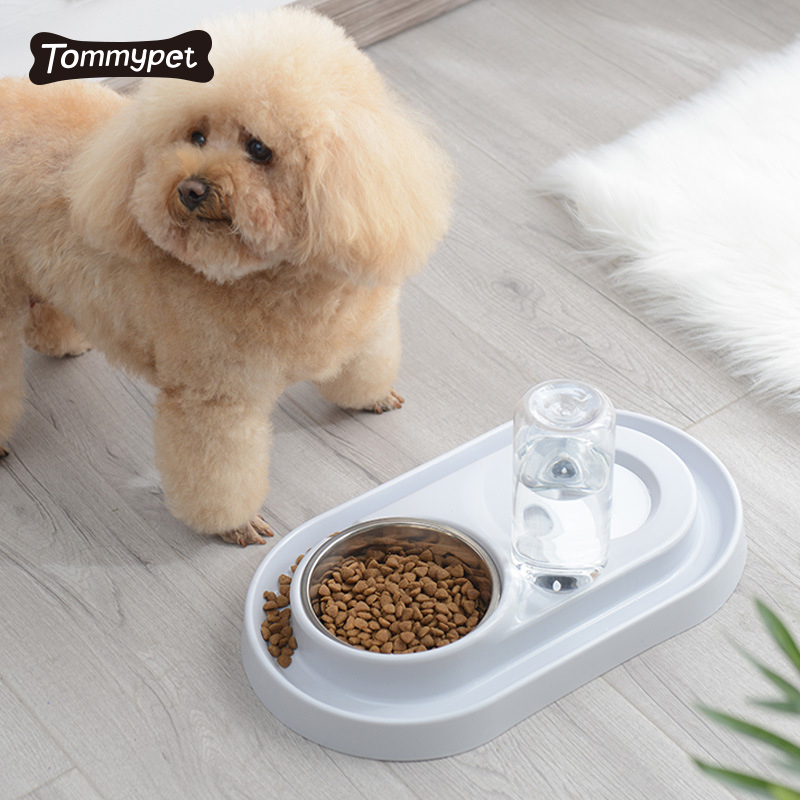 Distributeur d'eau de nourriture de chat de chien automatique automatique intelligent de luxe de bouteille de bol d'alimentation pour animaux de compagnie