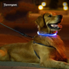 collier de chien led Sécurité Accesorios LED Nylon USB Rechargeable Clignotant Fournitures pour animaux de compagnie led laisses de collier de chien