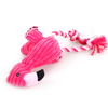 Jouet de morsure rose pour animaux de compagnie jouet de corde de chien flamant rose en peluche à mâcher pour mâcher