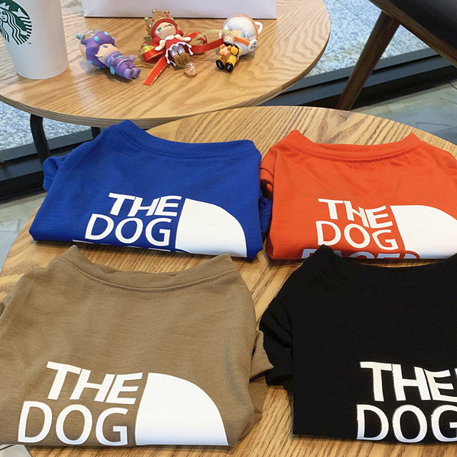 Tenues pour chiens Vêtements pour animaux de compagnie Adidog Le visage de chien T-shirts pour vêtements pour chiens pour le soleil d'été