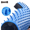 Gants d'épilation pour animaux de compagnie en Silicone personnalisés toilettage pour animaux de compagnie Guantes de mascotas gant de brosse de deshedding avec 256 conseils de toilettage
