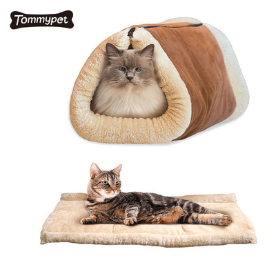 Amazon pas cher prix de gros sac de couchage pour chat tapis de chat lit tunnel pour chat